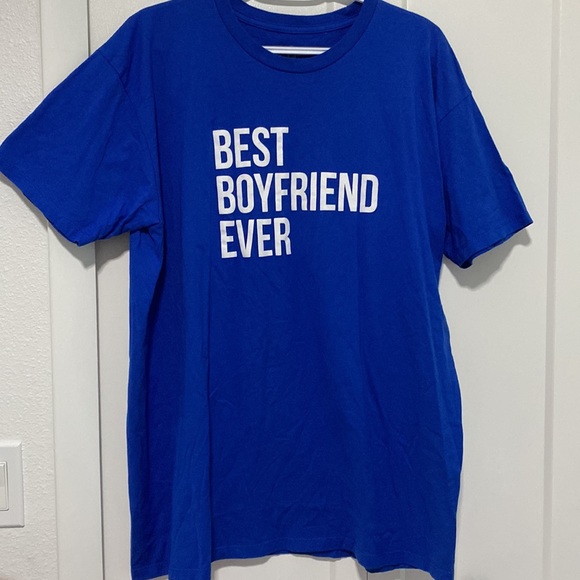 NWOT BEST BOYFRIEND EVER MEN'S TSHIRT |Size XL by Crazy Dog Tshirts - Picture 2 of 4